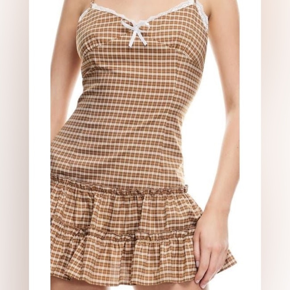 Lioness gingham mini dress - size small - Picture 4 of 15
